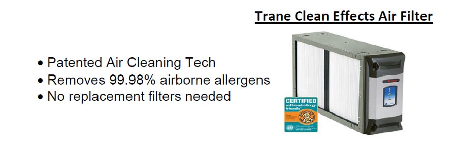 Advanced Heating Zanesville HS Trane Clean Effects Air Filter